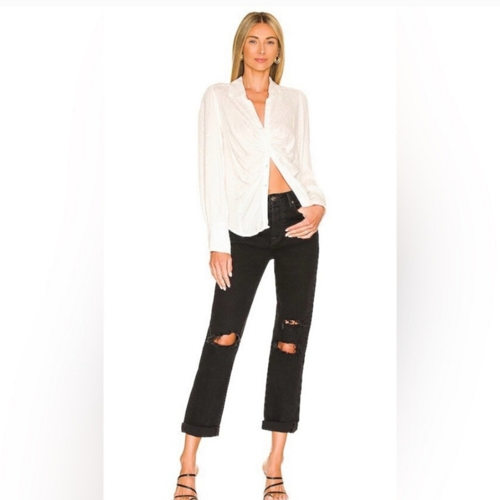 Free People Bianca white Blouse Top
